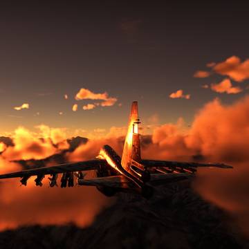 SU-39 at sunset
