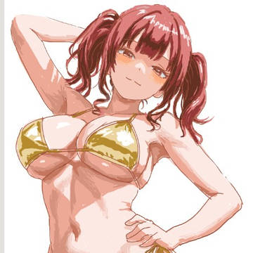 絵チャで描いた金ビキニかりせん