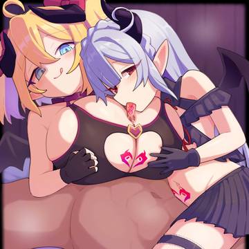 のっとめあ!のリリィとイリナに責められるFA