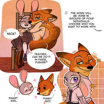 Smart girl and Funny boy
