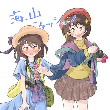 カメラ女子の女の子