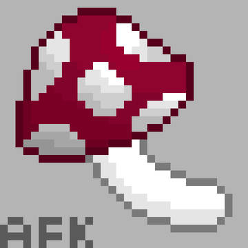 Red+Blue Mushrooms