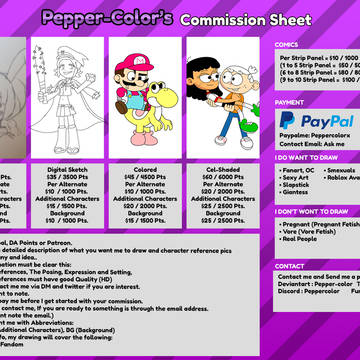New Update Commissions's Open!
