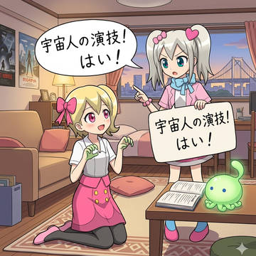 シブの宇宙人の演技