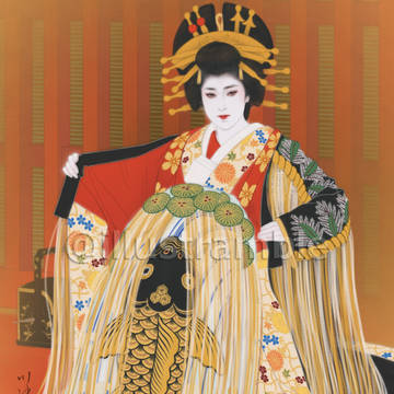 『助六由縁江戸桜』三浦屋揚巻
