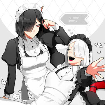 黒白双子メイドちゃん