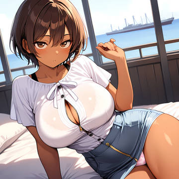 ミニスカートおっぱい