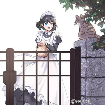 猫とメイドさん