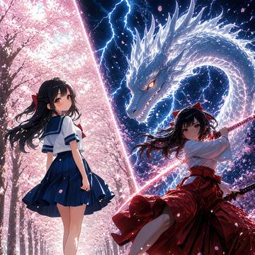 日常の顔、桜守の刃