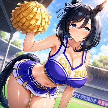チアガール衣装のエイシンフラッシュ