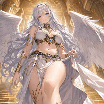 白銀神殿を降りる戦乙女