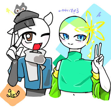 お友達と絵チャしてきました