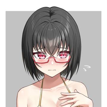 金ビキニ紅音さん(グレー背景Ver.)