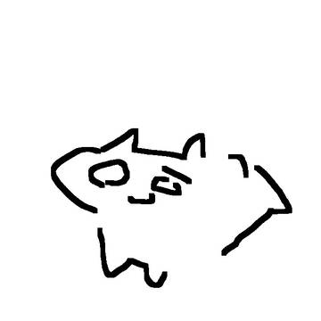 マウスで描いた