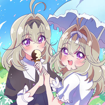 黒るるかちゃんと白るるかちゃん