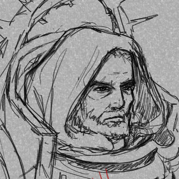 Loyalist Primarchs Pencil Sketch