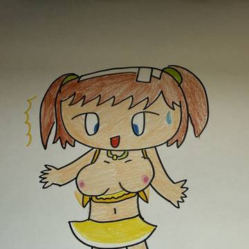 ぽろりしちゃった美野里ちゃん
