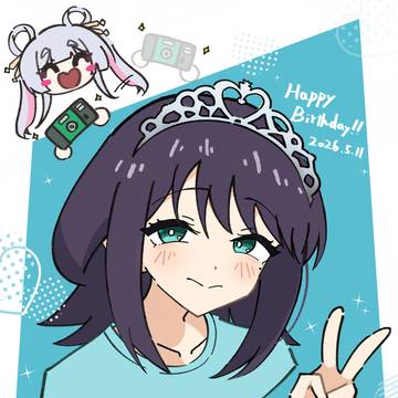 彩葉お誕生日おめでとう!!🦊🎂🎉