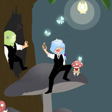 とある森のどこか、真夜中のバー。
