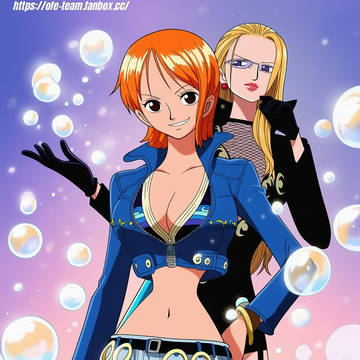 Nami and Kalifia from one piece