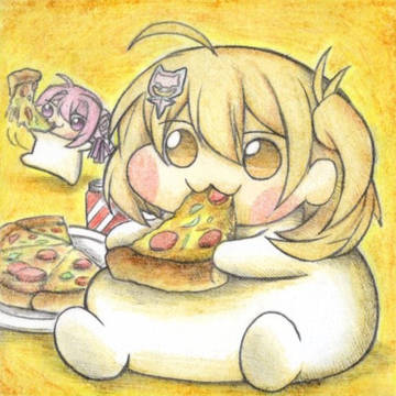 ピザを食べまくるアニスDoro
