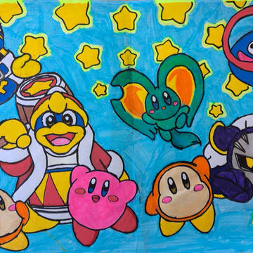 星のカービィ 全力塗り絵