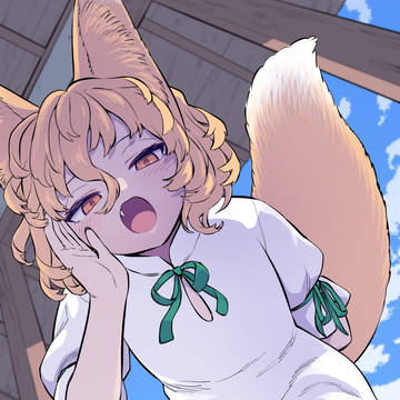 昼寝の邪魔をする典