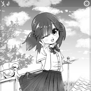 ポーズを決めるもスカートが引っかかっていることに気付いてない春斗