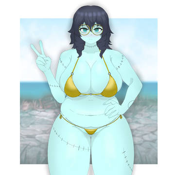 verbena with golden bikini