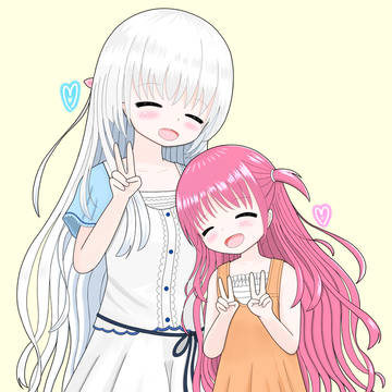 うみちゃん&しろはちゃん