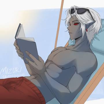 Dark Link relaxing at the beach
