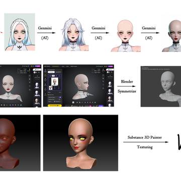 一部にAIを取り入れた制作してみました
