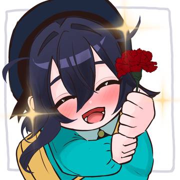母の日の静ちゃん(幼稚園生)