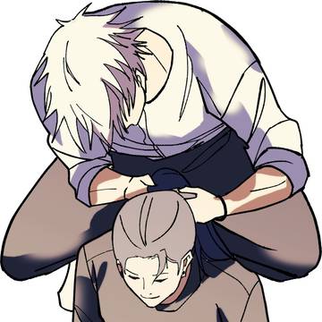 髪を結ぶ
