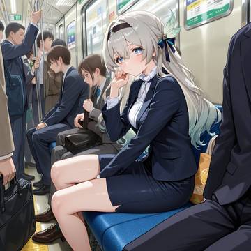 Bored in the subway