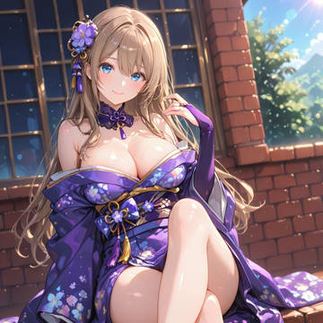 今夜の浴衣はちょっと大人っぽいよ💜