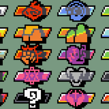 ポケモン　タイプアイコン-v24
