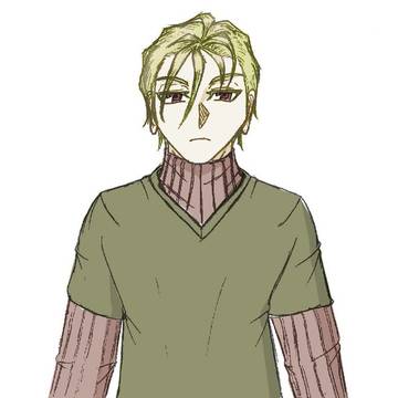 オリジナルキャラクター:金髪赤目の少年