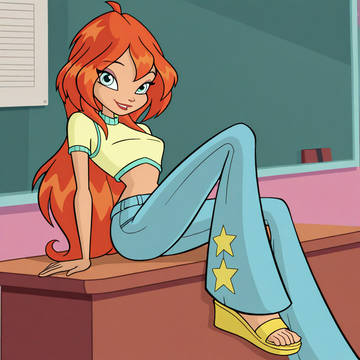 Bloom(Winx Club) civilian attire