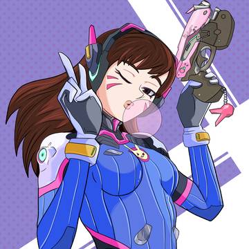 D.VA FANART VER. CLASSIC SUIT
