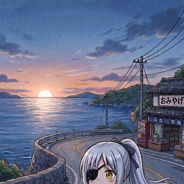 早朝、トライクでドライブ