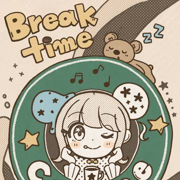 コーヒーショップのポスター風