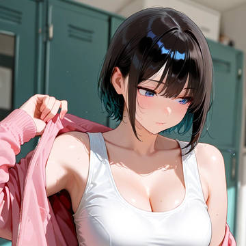 「汗…かいちゃった」