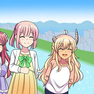 シャミ桃のデートに勝手についてきたごせんぞ