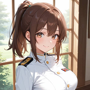 指揮官(綾歌)と嫁艦船