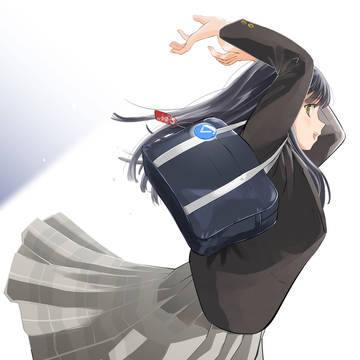青いバッジをつけました