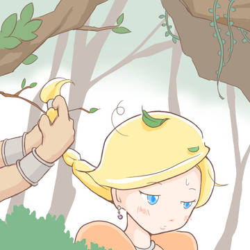 小枝のいたずら