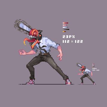 【ドット絵】チェンソーマン / Chainsaw Man