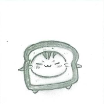 Toast + cuteness = perfection