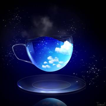 夜空と青空のブレンドティー